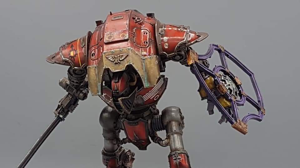 Tatters1717's tweet photo. So date is sorted, off to fight with my #ImperialKnights on #WarhammerTV in July.
Proper keen; just need to decide on a list to work towards and to finish my #EndlessFury conversion.
:-) https://t.co/79md3nORke