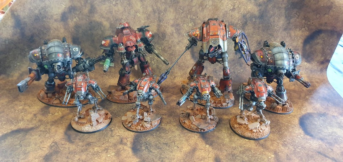 Tatters1717's tweet photo. So date is sorted, off to fight with my #ImperialKnights on #WarhammerTV in July.
Proper keen; just need to decide on a list to work towards and to finish my #EndlessFury conversion.
:-) https://t.co/79md3nORke
