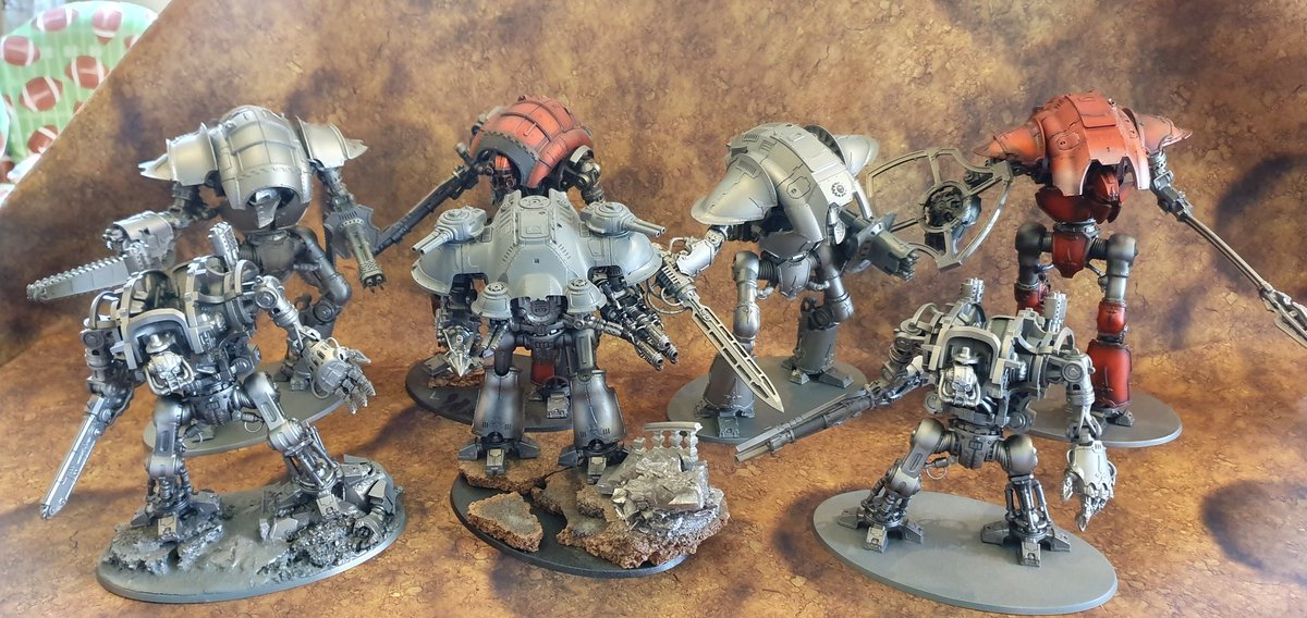Tatters1717's tweet photo. So date is sorted, off to fight with my #ImperialKnights on #WarhammerTV in July.
Proper keen; just need to decide on a list to work towards and to finish my #EndlessFury conversion.
:-) https://t.co/79md3nORke