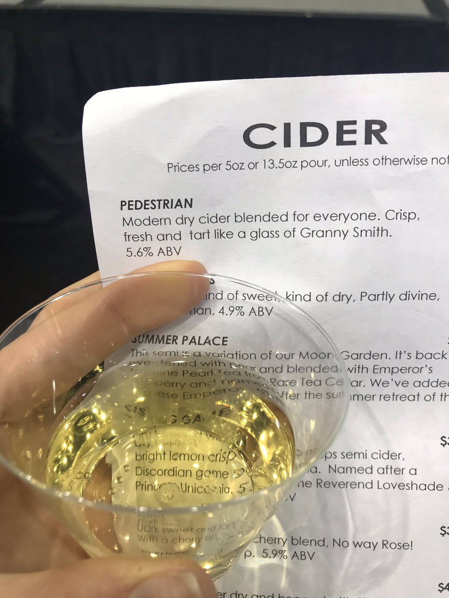 NatlRestShow's tweet photo. We’re tasting ciders with @ErisChicago Michelle Foik. She opened the first women owned brewery and cider house in Chicago. #BARStage #100YearsofWow https://t.co/5dh9rFPG1U