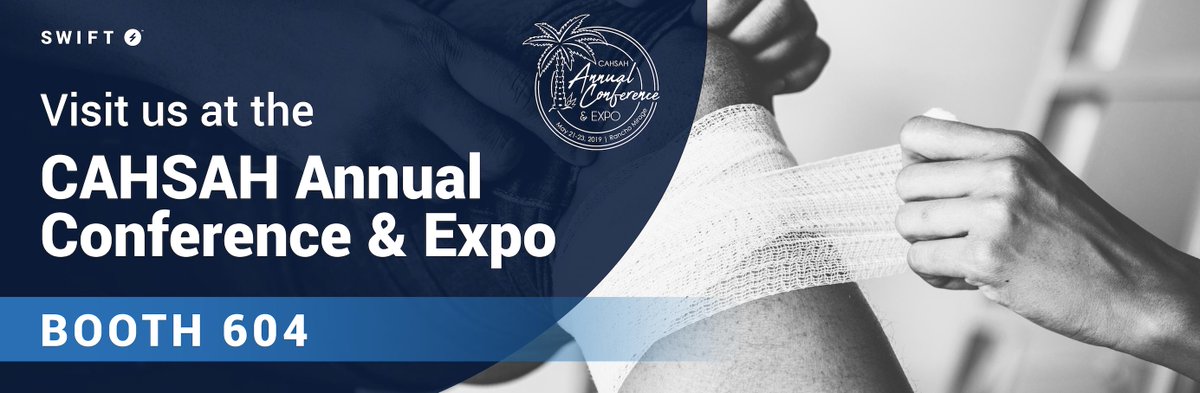 swiftmedical's tweet photo. The #CAHSAH Annual Conference is this week and we can't wait to meet you! Say hi to the #swiftmedical team at Booth 604! #homehealth #woundcare https://t.co/S2MgEVjSbB