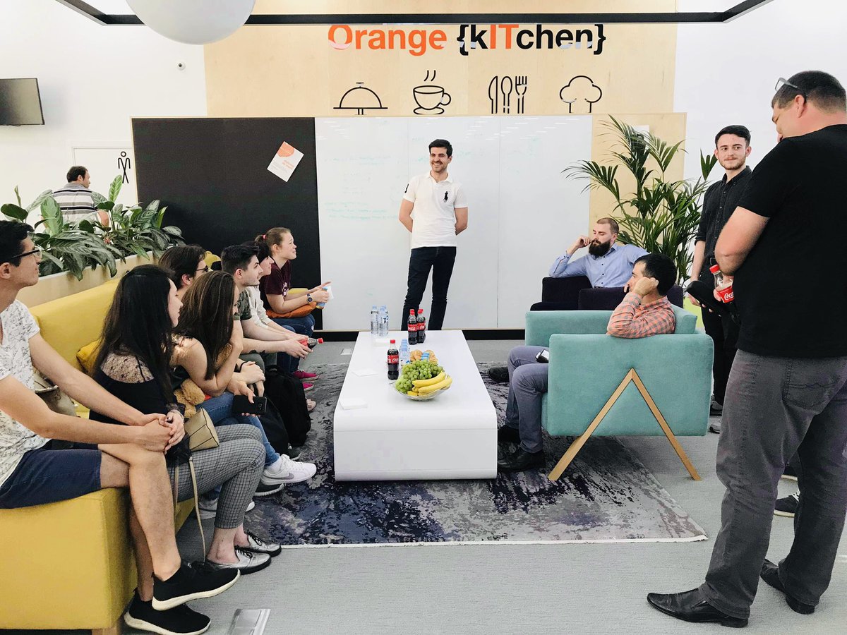 SurugiuOlga's tweet photo. So very refreshing and 😎 to be around people with great desire to learn and develop 👩🏻💻👨🏫.#JUMP 💥💥💥 internship program at Orange Systems is just about that, discovering your true passion in UI/UX, software development, Testing and Big data #orangesystems #orangelife #EdTech https://t.co/JebNab0sWS