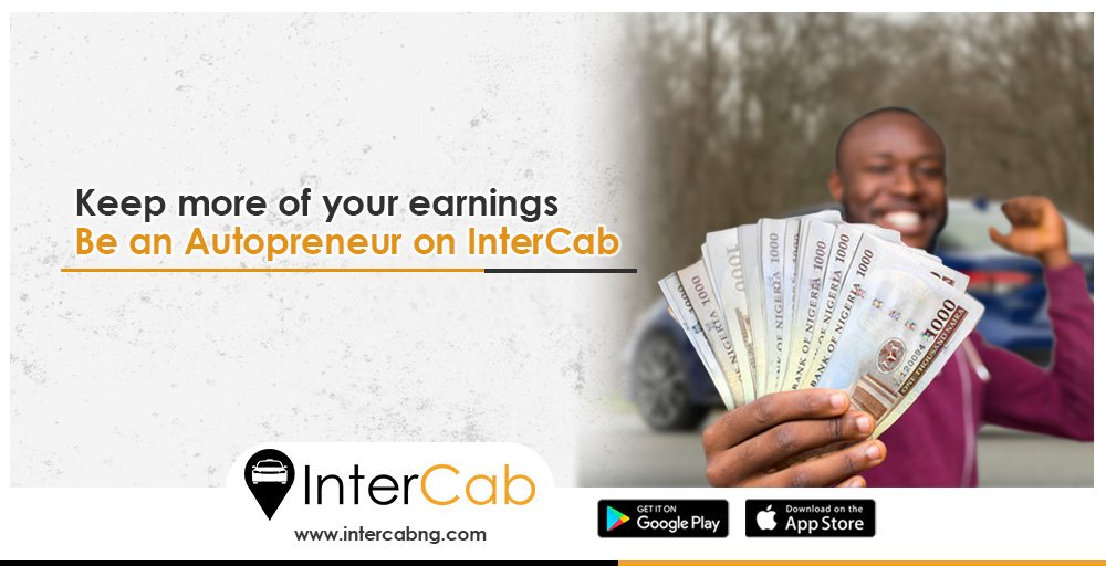 IntercabN's tweet photo. You keep most of your earnings as an Autopreneur on InterCab. Join InterCab today...we are passionate about you
https://t.co/cl5vN5l5PN #InterCab #EasyCab #LetUsDriveYou https://t.co/XVlFKtWPPT