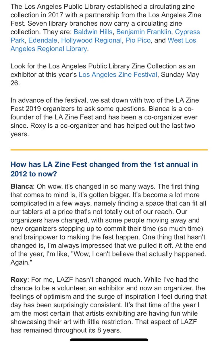 DJZibaZ's tweet image. See you Sunday at .@LAZineFest! #LAPLZineLibrary #LAPLZines Read all about it in the latest blog up on LAPL.ORG!!