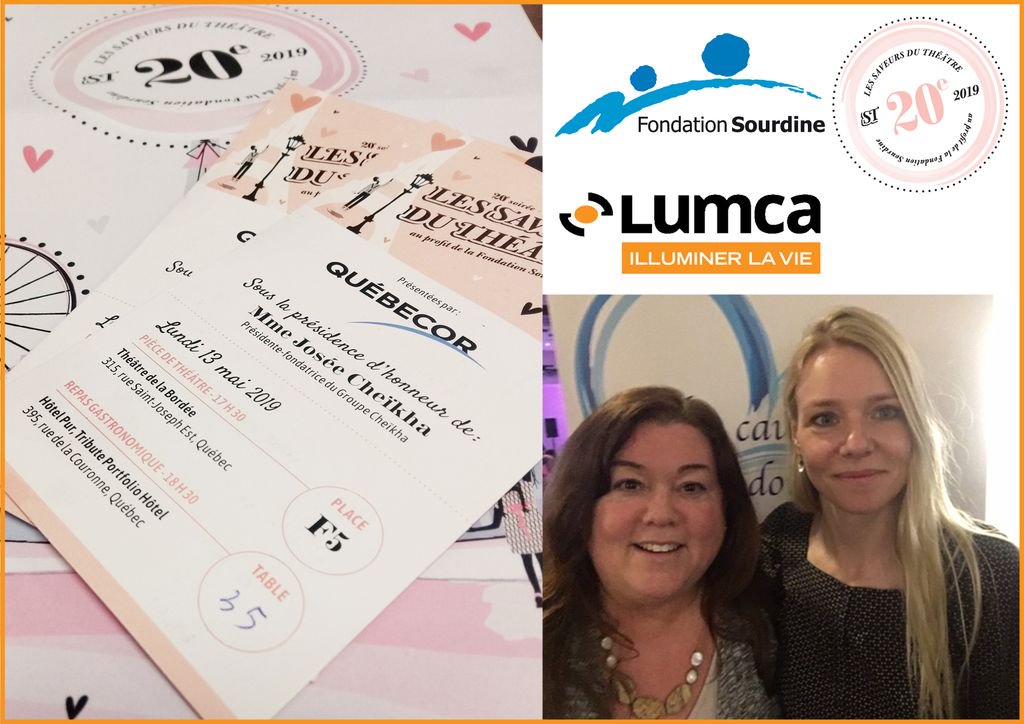 IncLumca's tweet photo. Le lundi 13 mai passé, la Fondation Sourdine a souligné les 20 ans de sa soirée phare «Les Saveurs du Théâtre». 
Lumca a eu la chance de donner du support à ce bel évènement!

#Lumca #LightingLife #IlluminerLaVie https://t.co/cIog4xYUgE