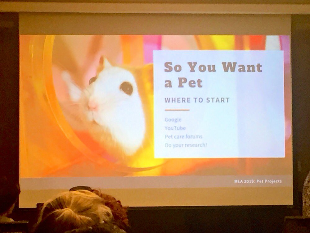 1KerryOD's tweet photo. If you’re considering a pet for your library, do what all librarians are good at: research!!
— Pet Projects
#masslib19 #masslib2019 https://t.co/Mho1mywKr7