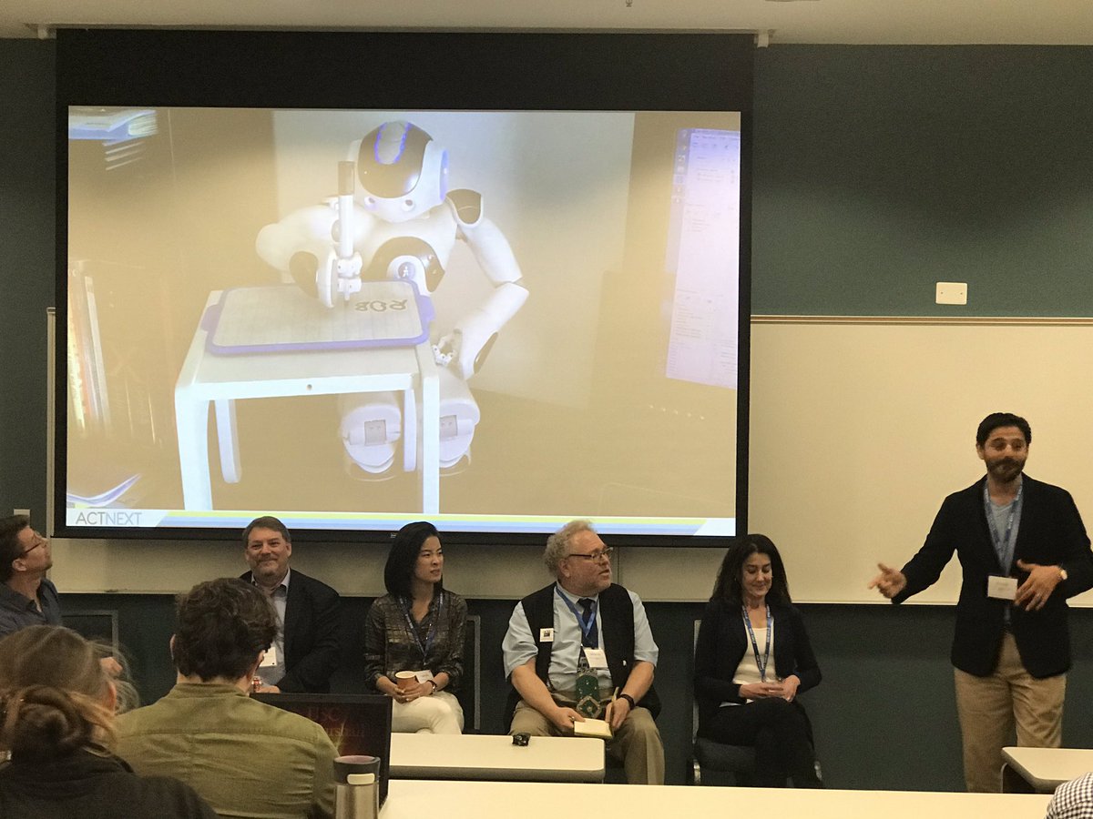 mldbarrett's tweet photo. @SaadKha08648111 moderates impressive panel on the role of agency in AI supported learning with Peter Foltz, Ken Koedinger, Angela Bao, Elizabeth Shriberg, Michael Jay #ACTNext @ACT #ICICLE2019 @AngelaBaoBeibei https://t.co/6mtKITGZ3V