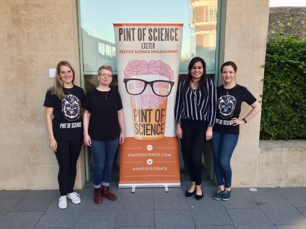 AnastasiiaSays's tweet photo. Tonightโs the second night of #pint19 #pint19Exeter and we are at the @RAMMuseum ๐ง ๐ป๐ Not only are we having interesting talks from our @ExeterDoctoral @ExeterMed researchers tonight, but weโre also surrounded by art! https://t.co/aXwrO8Snfq