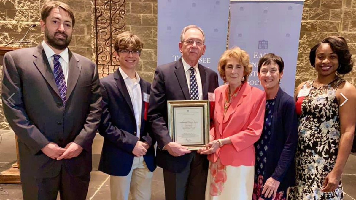 We won the <a href="/eastTNhistory/">East Tennessee Historical Society</a> award of excellence for best Community History project! Feels good to have this truly collaborative, intergenerational project recognized.