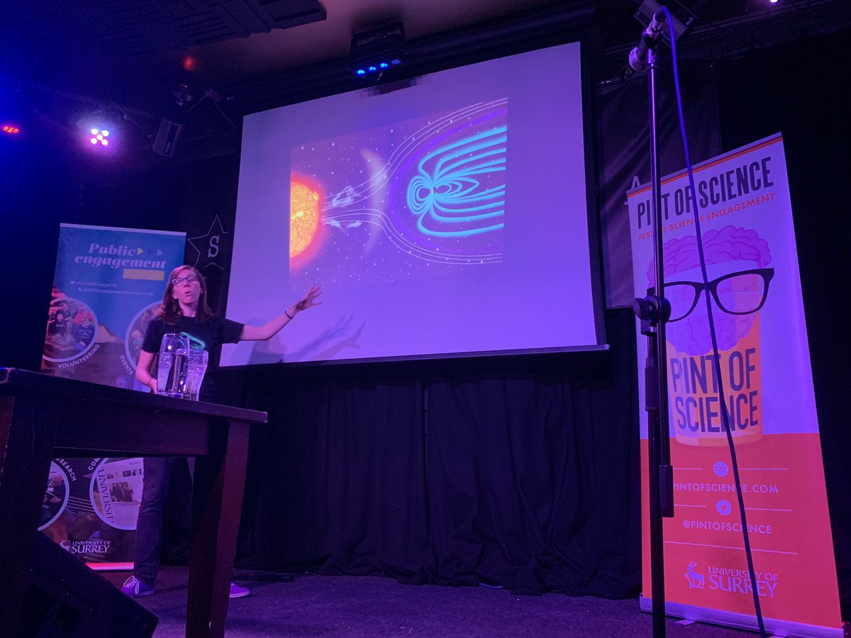 Really exciting to have the opportunity to be a part of <a href="/pintofscience/">Pint of Science UK</a>’s ‘from atoms to galaxies’ night hosting two great <a href="/UniOfSurrey/">University of Surrey</a> academics tonight #Pint19