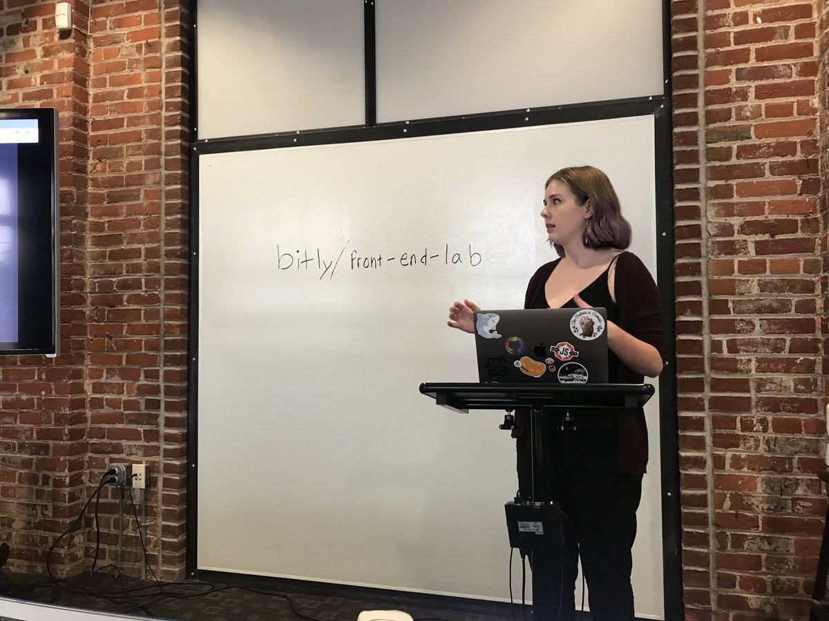 dytcodetogether's tweet photo. Kicking off our first Front End Lab with @corinnealing teaching us about React with Beyoncé! 😍 https://t.co/DCuhS6ea0M
