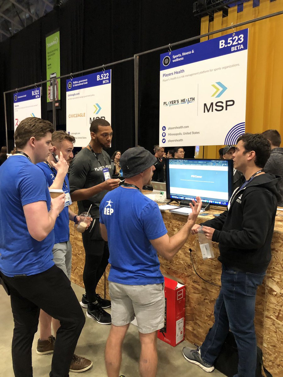 REP_Health_'s tweet photo. The REP team meeting some new, cool people today at the #CollisionConf.
@Hookleinc @PlayersHealth
Come check out what the REP community is all about on Thursday at booth B-160!! #2000squats
@CollisionHQ #REPerformance #ValidateYourFitness https://t.co/hiuVCX6wnb