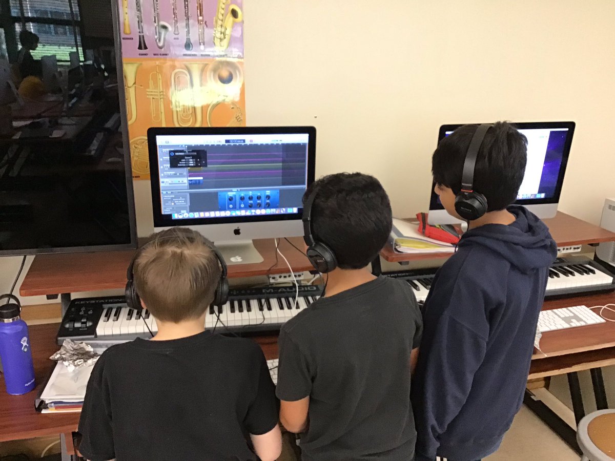 ScarsMSMusic's tweet photo. Dr. Slot’s 6th Grade Exploring Music classes write stories based on 7th Grade Art Teacher, Ms. Cassano’s illustrations and sample sounds to make sound effects for live storytelling! More to come in this STEAM project! https://t.co/crax73XFsN
