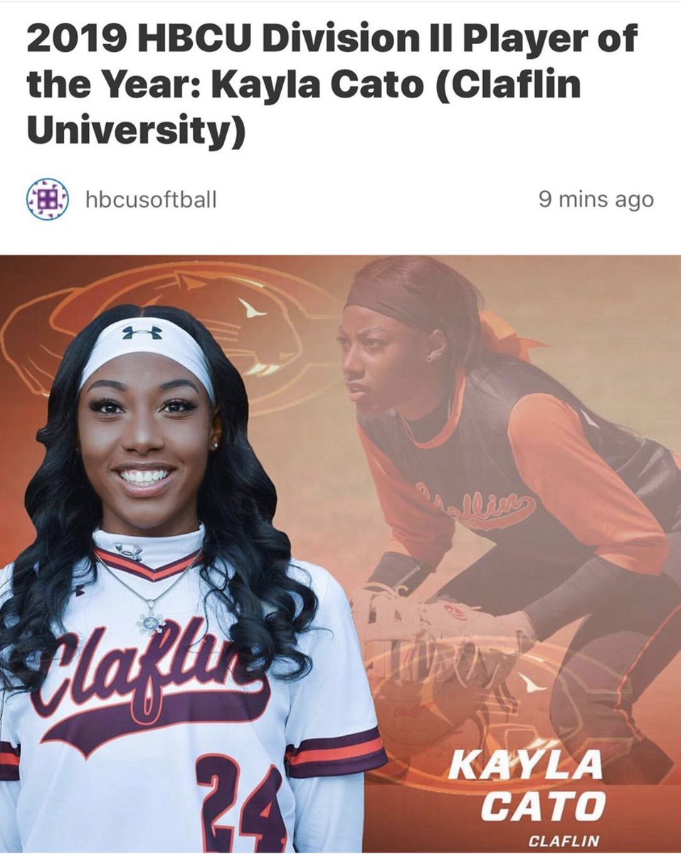 ClaflinPanthers's tweet photo. Kayla Cato still collecting award! Super proud of Kayla! #riseabovetheexpectations🐾 #pawsup🐾 #ciaa4life #welcometothejungle https://t.co/NBo2wfYegF