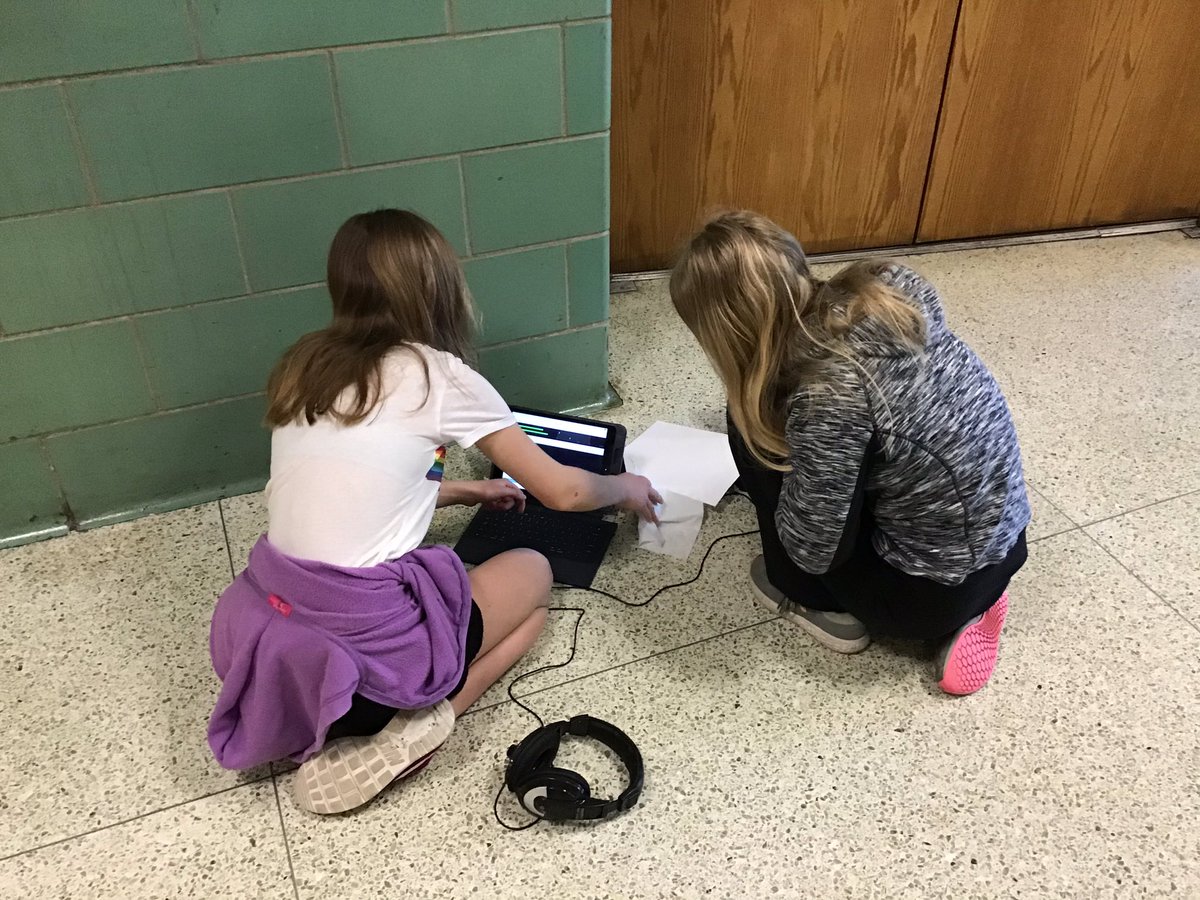 ScarsMSMusic's tweet photo. Dr. Slot’s 6th Grade Exploring Music classes write stories based on 7th Grade Art Teacher, Ms. Cassano’s amazing illustrations and sample sounds to make sound effects for live storytelling! More to come in this STEAM project! @CornDogArt https://t.co/8WD0seRs3T