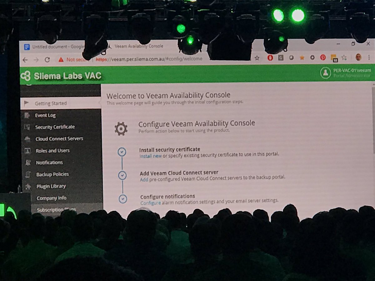 Solucionescomar's tweet photo. Y ahora Veeam Availability Consolé v3 #VeeamON #VeeamON2019 https://t.co/W5H98jXGI8