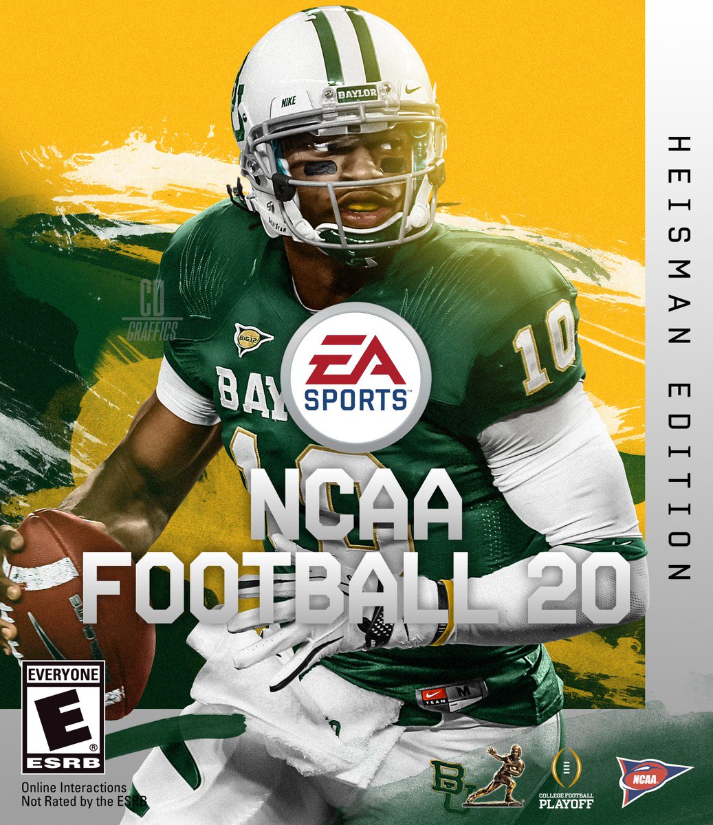 CdGraffics's tweet photo. One of the most iconic stars of college football, @RGIII , graces my next custom cover for #NCAAFootball20 | @BUFootball #Heisman https://t.co/DpsJQCtxQV