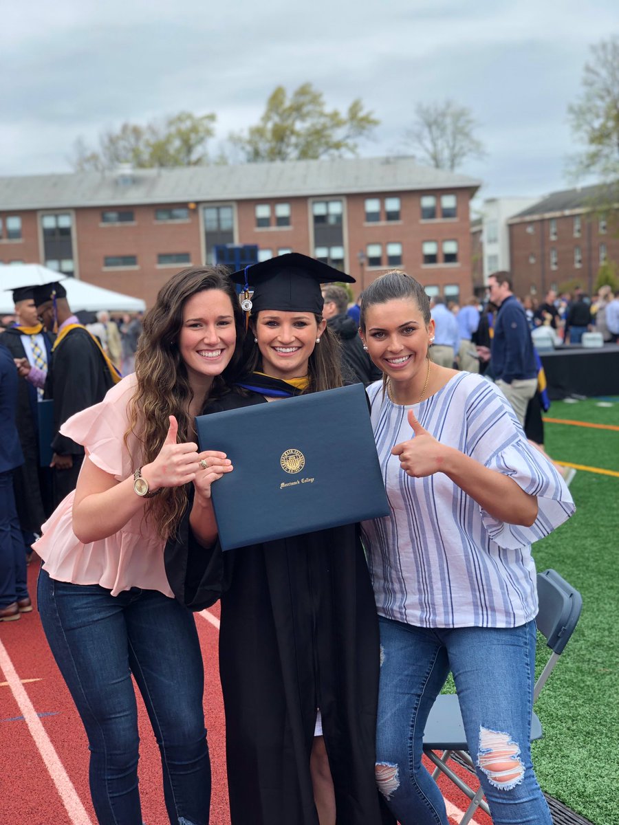 MerrimackWBB's tweet photo. So proud of our 2019 graduates 🎓!
Lexi, Karlee & Lindsay dedicated so much to our program and to their work in the classroom, we couldn’t be more proud
#MackGrad
#GoMack https://t.co/QThrtmwV6Y