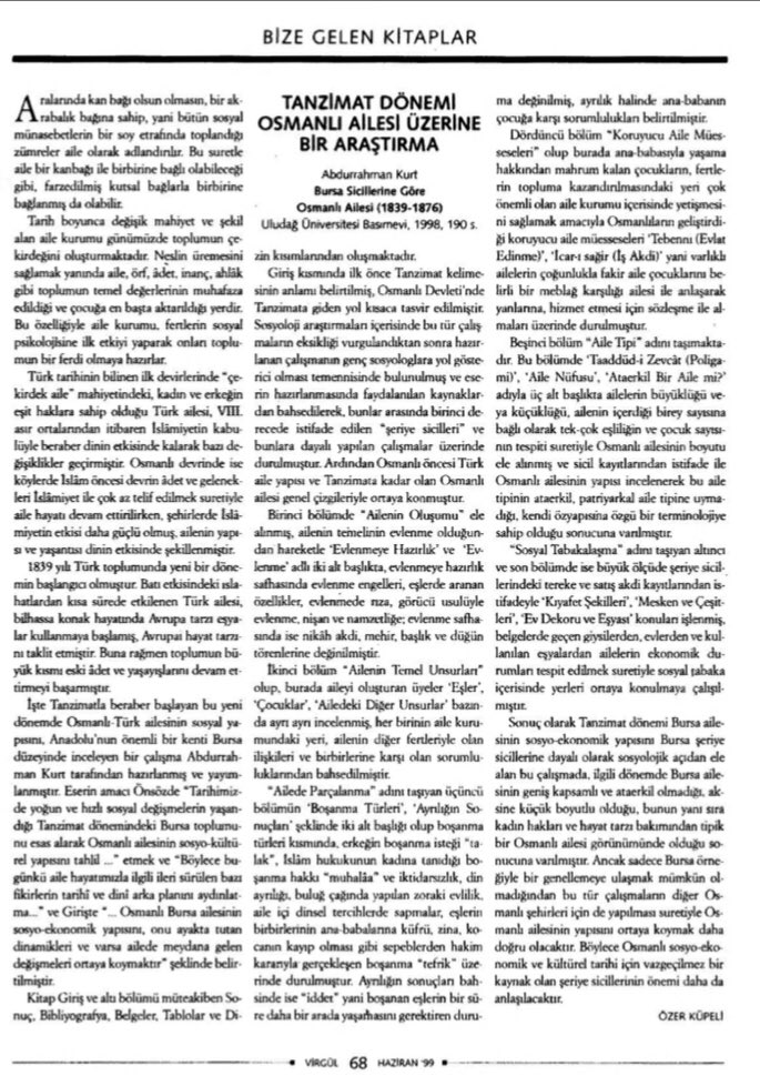 a thread from kemalistilkay tanzimat donemi nde aklimizda kalanlar uzerine soylesi