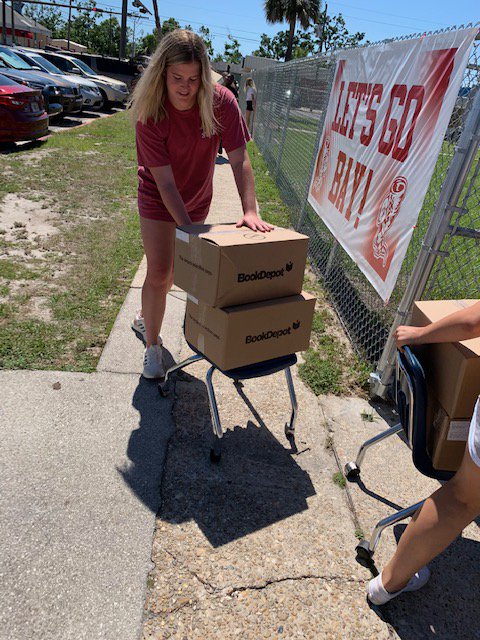Thank you Books-A-Million (Panama City, FL) for your corporate donation of $10,000 worth of books.  Thank you to the leadership students at Bay High School for helping us unpack and distribute these books to the teachers, and students, who need them the most. <a href="/BDS_Supt/">BDS Superintendent</a>