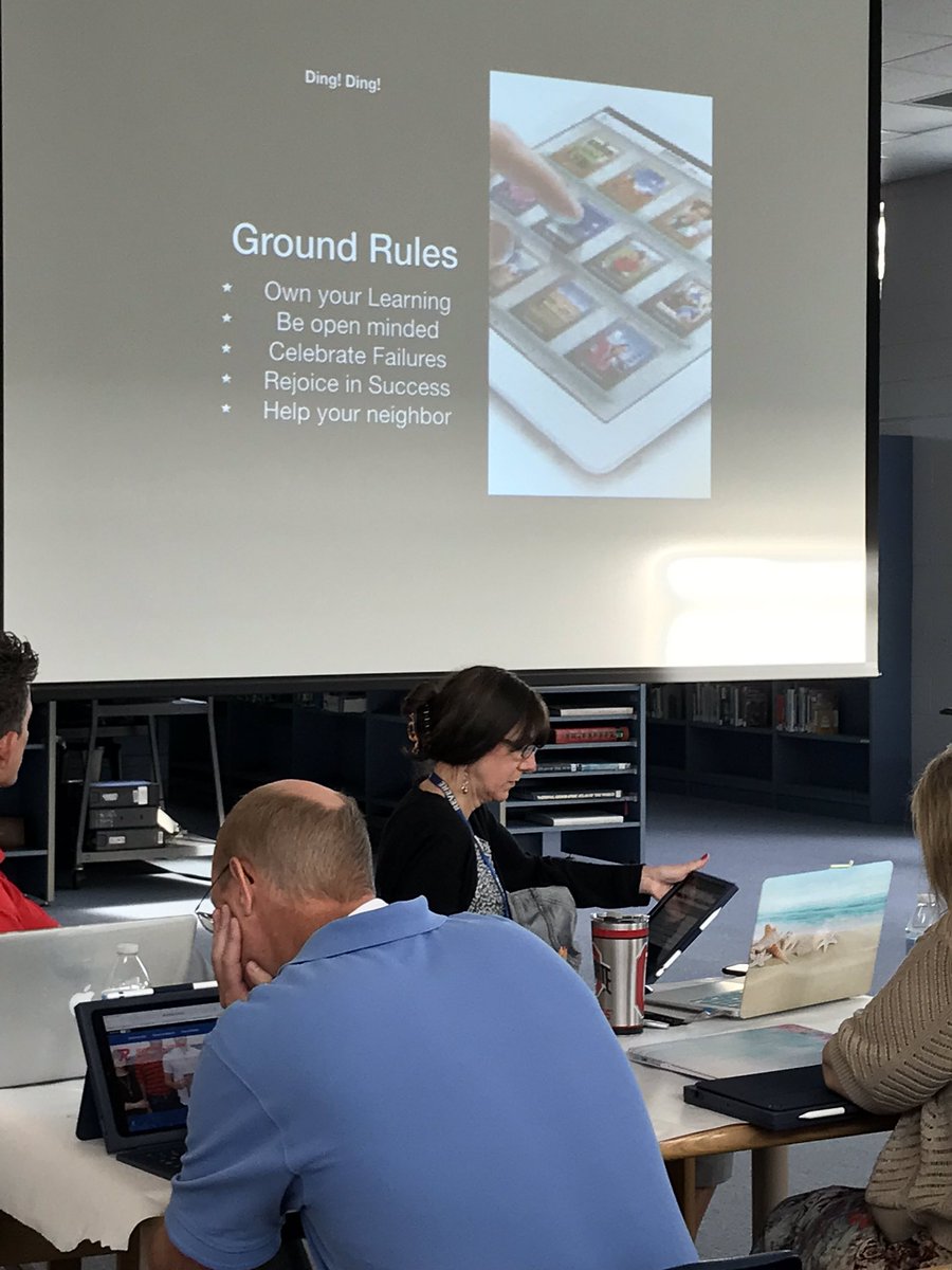 JoyceLPushpak's tweet photo. Rise and shine...early morning PD at the HS! Great job @TechcoachWhyte!  #teachingandlearning. #personalizedlearning. #techisatool https://t.co/4LuJ9dWak6