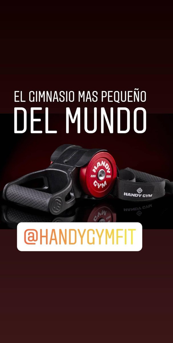 Síguenos en nuestra cuenta de #Instagram y muy pronto podrás ganar un #HandyGym 🏋️ 

¿Sabías que las #PoleasCónicas pueden costar de 2000 € en adelante?.
Por fin podrás entrenar en cualquier lugar con tecnologia #isoinercial, la misma que utilizan los astronautas de la NASA