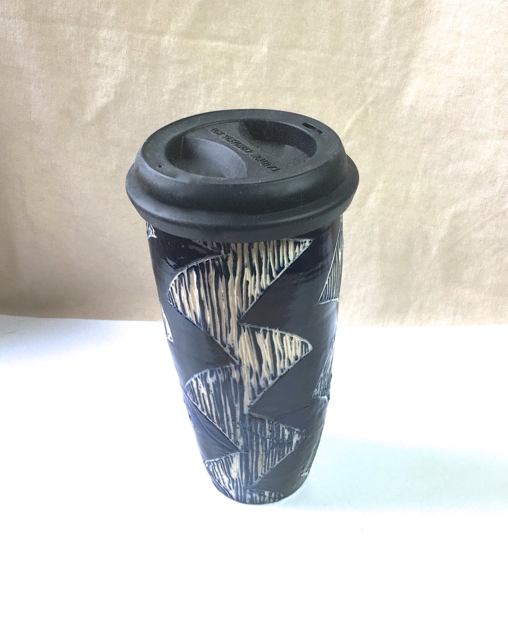 Zen Cat Pottery on Twitter "18 oz. Travel Mug with Lid, https//t.co/PIKenn1HQY integritytt 