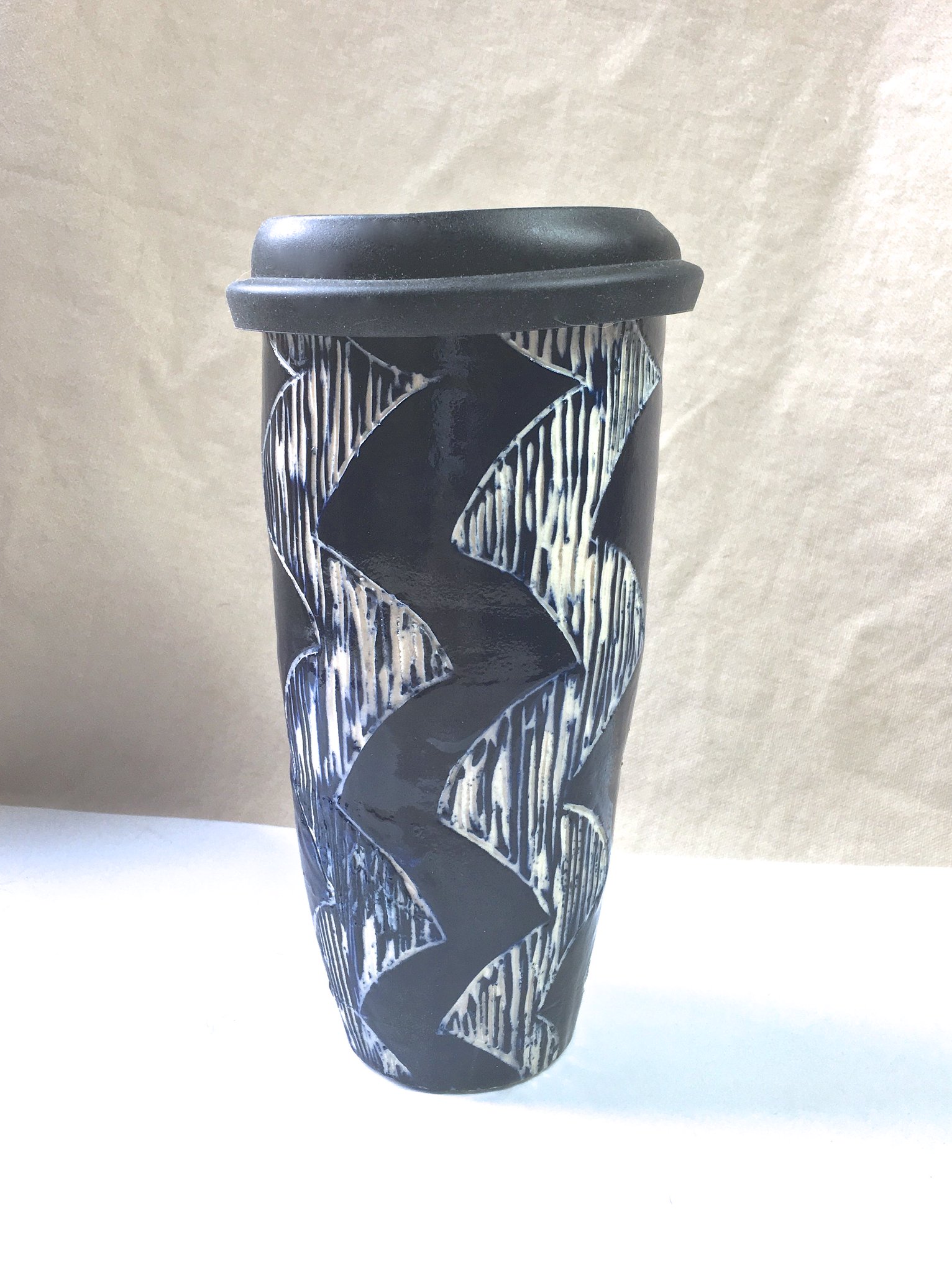 Zen Cat Pottery on Twitter "18 oz. Travel Mug with Lid, https//t.co/PIKenn1HQY integritytt 