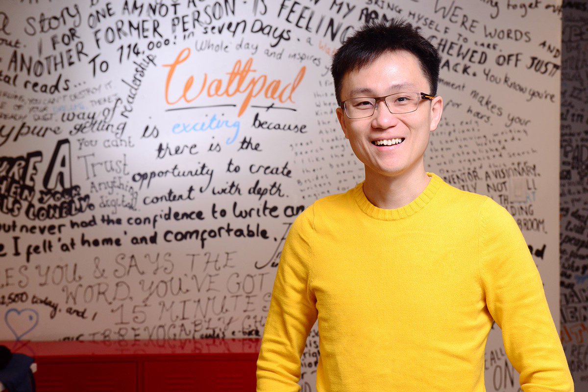 greenivyfounder's tweet photo. Here @WSJ #FutureOfEverythingFestival. Provoked by @Wattpad @allenlau's vision for the future of text and #socialstorytelling. Stories read via text + choose your own adventure or outcome. Eliminate characters. Collaborative editing w machines. Immersive, interactive stories. https://t.co/MBvqNRXC1s