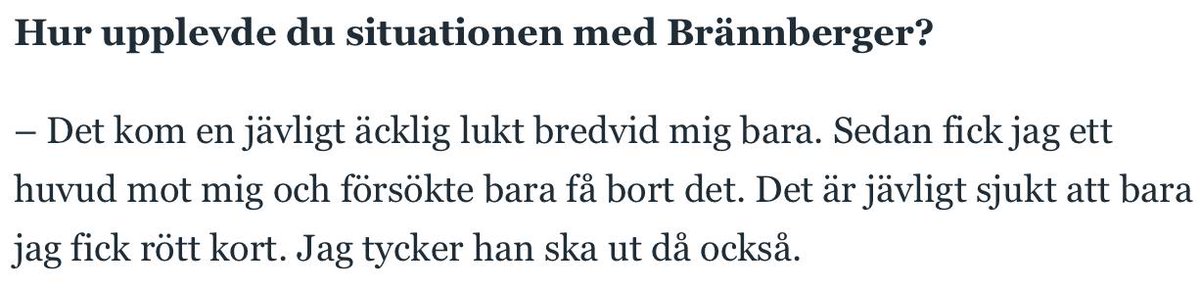 JohanFlinck's tweet photo. Andreas Berg håller inte igen i GP om vad han tycker om Brännberger.
https://t.co/ytr979Oo5E https://t.co/MEA3ZkkH9r