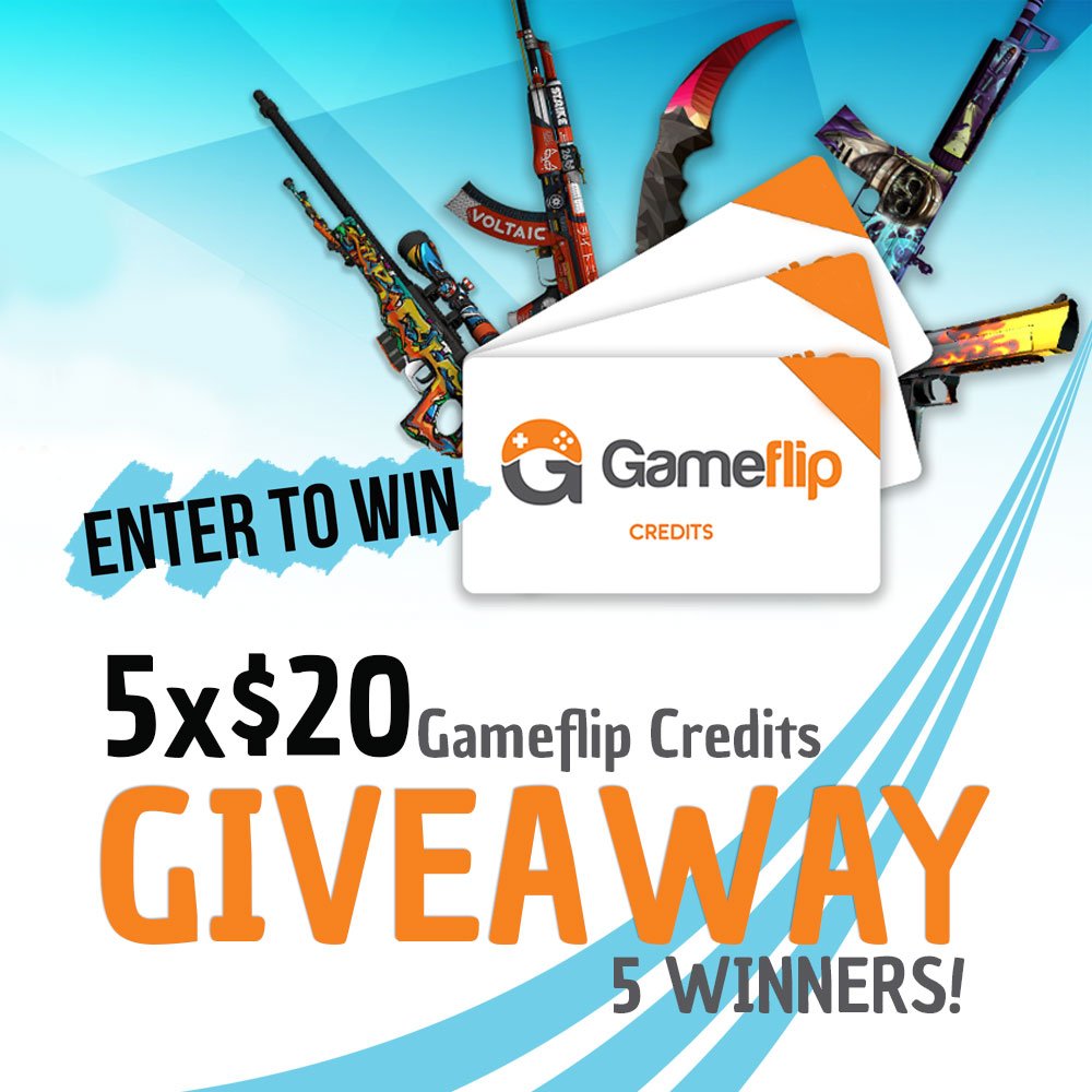 Gameflip's tweet photo. ⚡️ GIVEAWAY TIME⚡️

ENTER for the chance to WIN $20 credit! 

HOW TO ENTER:

✅Follow @Gameflip 
♻️ Like and Retweet this post
🙋‍♀️Tag 1 Friend + 🔗 your @Gameflip profile.

🏆 5 WINNERS, will be announced May 31st.

Good Luck! https://t.co/SB4v9NlZkV