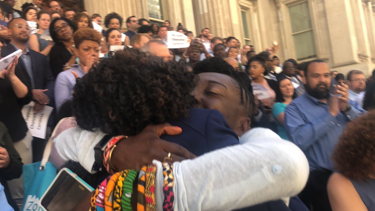 NYCSchoolsOSYD's tweet photo. @NYCSchoolsOSYD celebrates 65 years of Brown vs. Board of Education to end segregation in the public school settings.  We stand firmly by @DOEChancellor in his mission of #AdvancingEquityNow for ALL of NYC's children. 
#AdvanceEquityNow
#BrownVsBOE
#BlueforEducation https://t.co/MQtOZ8fYr0
