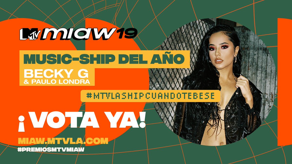 iambeckyg's tweet photo. Beasters!! Les cuento que se puede votar las veces que quieran sin límite y que cada "tweet" que tenga el "hashtag" correspondiente a la categoría también cuenta como voto! ❤️ @mtvmiaw #MTVLAARTISTABECKYG #MTVLASHIPCUANDOTEBESE VOTA: https://t.co/JAYMQLMBcO https://t.co/cz6MZabdhg