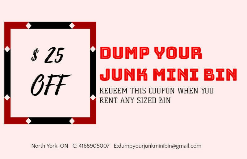 dumpyourjunk_mb's tweet photo. DumpYourJunkMiniBin can provide you with a 5, 7, 14, 18 or 20 yard bin for rent with $25 OFF for your construction waste disposal needs! Call us now at (416)-890-5007! #BinRentalToronto #BinRental #GTA #Toronto #DisposalBin https://t.co/qQCZxmdilm