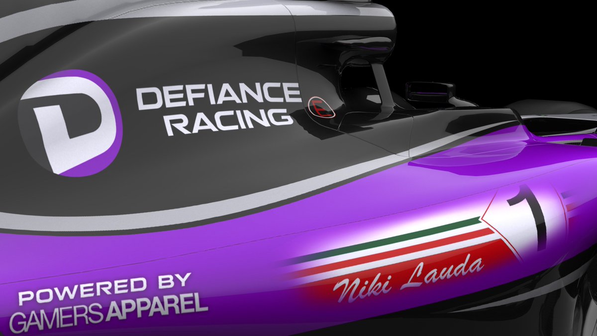 Defiance_Racing's tweet photo. Both of our cars will feature this tribute for
the @ApexOnRacing #AORrF2 race this weekend.

Thank you Niki ❤️ https://t.co/P7OsODrQQ2
