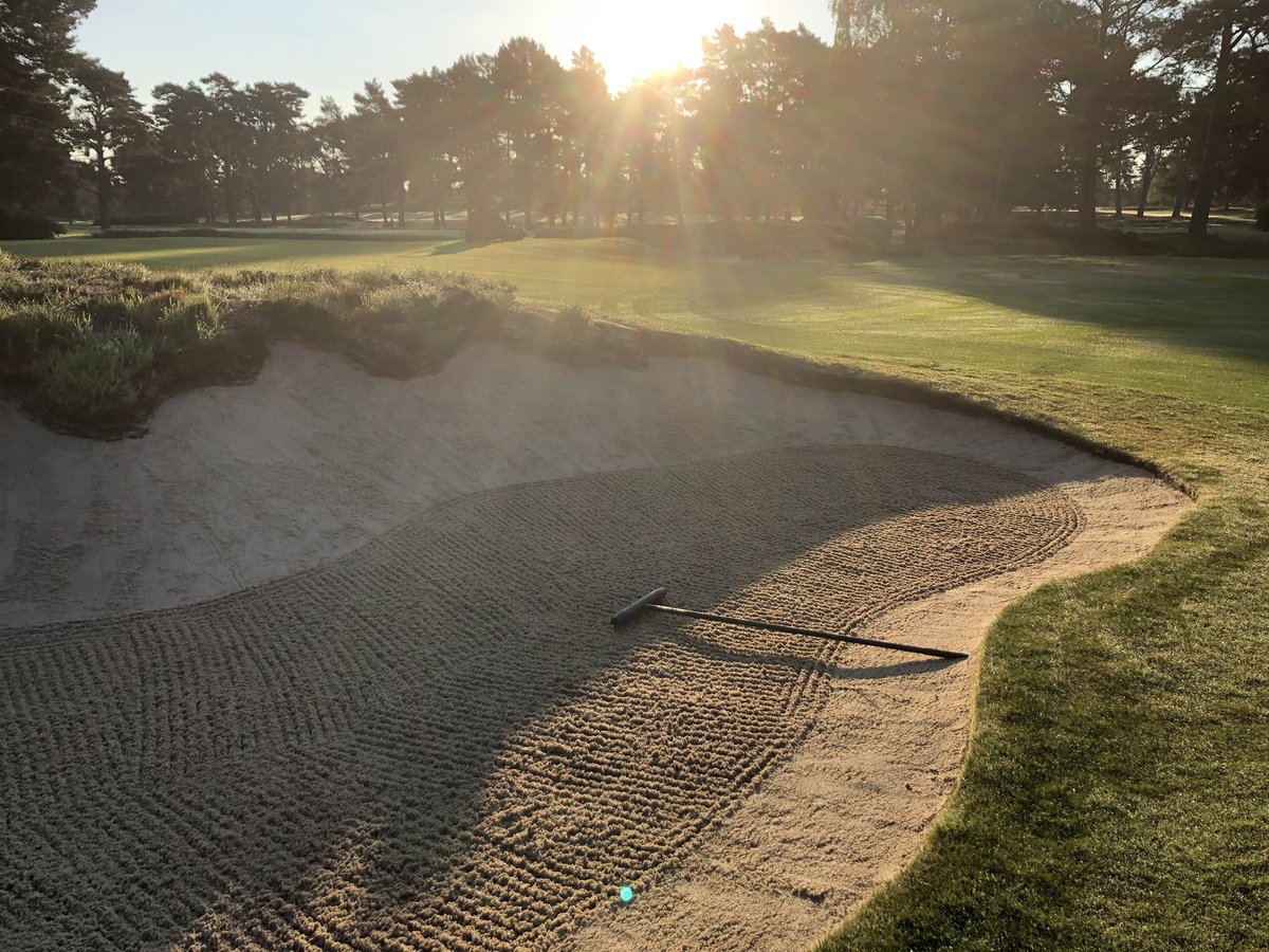 R2keith's tweet photo. Surfaces looking good heading into the second competition of the golf festival @FerndownGC https://t.co/QlhDQnNqmV