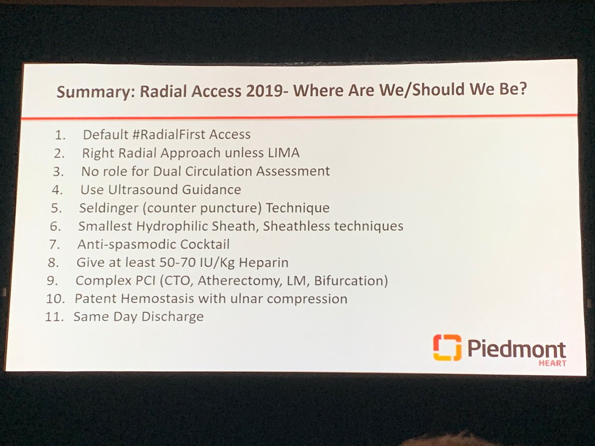 heartdoc45's tweet image. The state of #RadialFirst from ⁦@KaulP⁩ at #SCAI2019