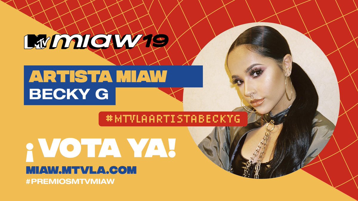 iambeckyg's tweet photo. Beasters!! Les cuento que se puede votar las veces que quieran sin límite y que cada "tweet" que tenga el "hashtag" correspondiente a la categoría también cuenta como voto! ❤️ @mtvmiaw #MTVLAARTISTABECKYG #MTVLASHIPCUANDOTEBESE VOTA: https://t.co/JAYMQLMBcO https://t.co/cz6MZabdhg