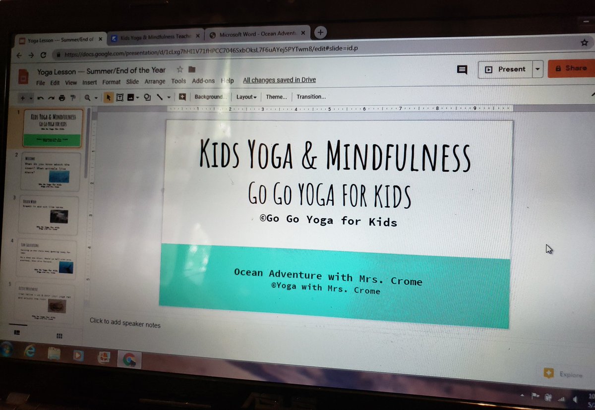 Ready to teach my final yoga class to my 4th graders this school year before summer! #kidsyoga #mindfulclassroom #yogainschool @gogoyogakids @martinhusky158 @Dist158
