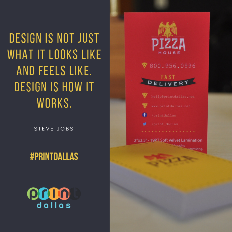 Print_Dallas's tweet image. "Design is not just what it looks like and feels like. Design is how it works." -Steve Jobs #designthinking #printdallas #design