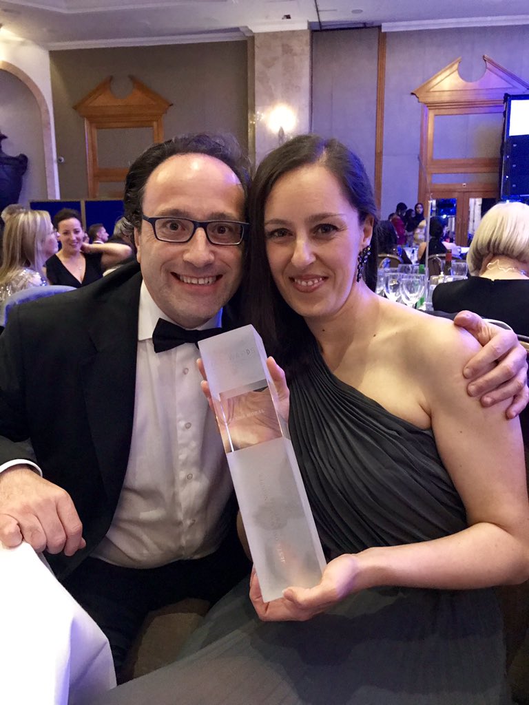 Yes! <a href="/elemoral/">Elena Moral</a> from <a href="/TalgoGroup/">Talgo</a> won ‘Best Woman Rail Engineer 2019’ at tonight’s <a href="/WICEAwards/">WICE Awards</a> <a href="/SimonHughes/">Simon Hughes</a> myself and the whole Talgo team could not be more proud right now! Incredible!
