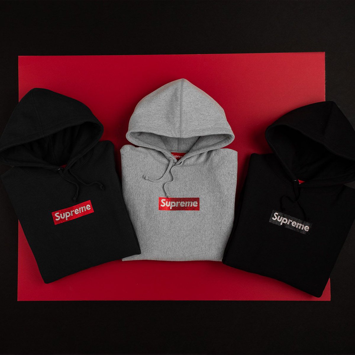supreme shiny box logo