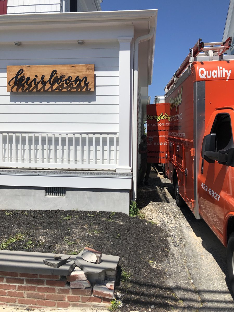 masala_hosp's tweet photo. Throughout our construction journey, we have had very tight quarters with little room for our construction crew and their equipment. 
Thanks to Heirloom for being great and very tolerant neighbors! #ThankYouTuesday https://t.co/B0K355pZNn
