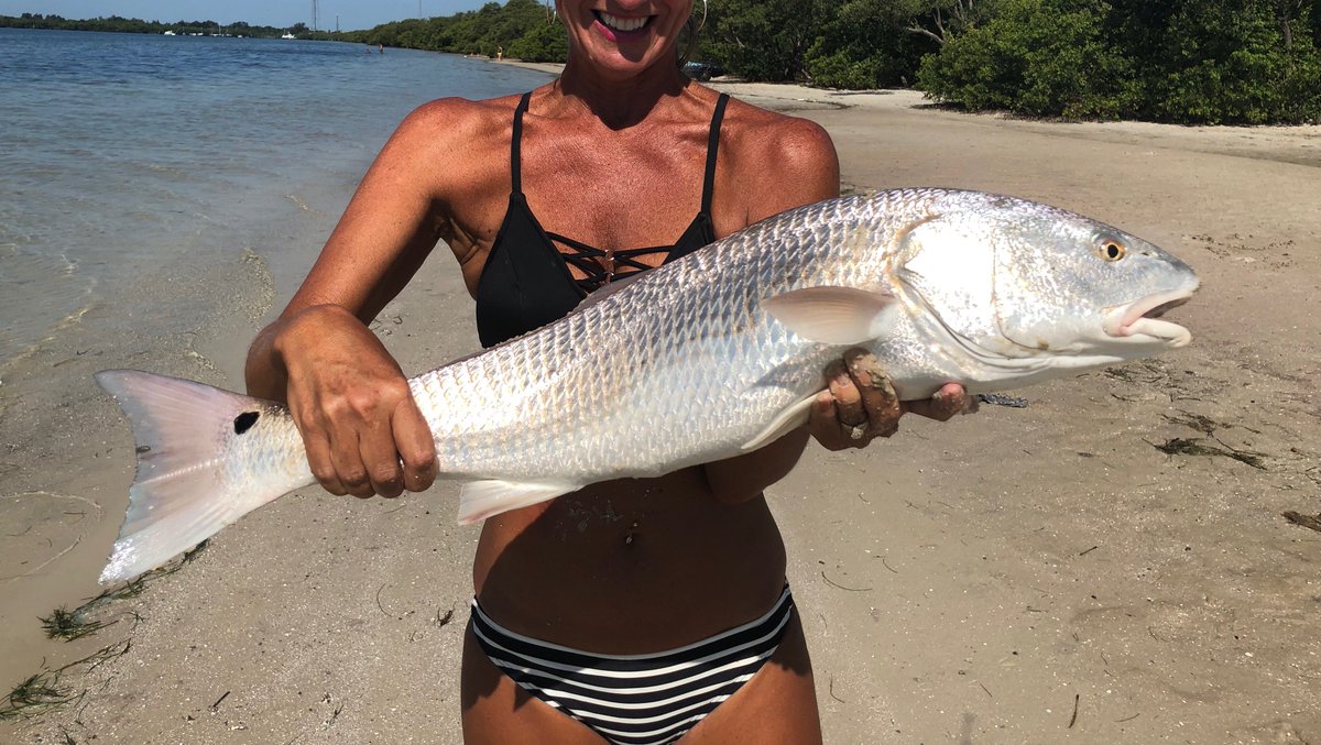 Muse2Pharaoh's tweet photo. I caught a beast of a red yesterday! #FisherGirl #FLNative #WeLiveHere https://t.co/ASiGgcDLIR