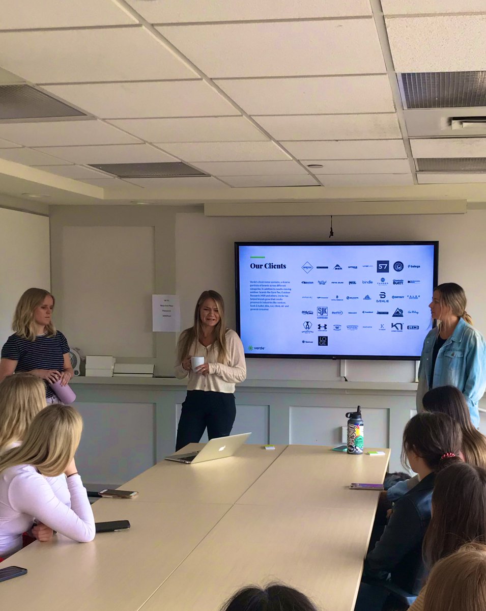 The third stop on the tour landed us at <a href="/VerdeBrandComm/">Verde Brand Communications</a> on Pearl. I listened to Jade Eaton, account manager, speak about her passion for the outdoors and the trail running material she has worked on with Verde. #PRBuffs