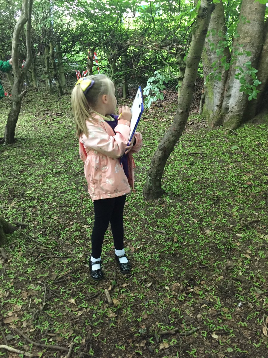 MissMostyn's tweet photo. We were learning about the 5 senses today and went to the woods on a 5 senses scavenger hunt in the woods to find things we can see, hear, touch, taste and smell. https://t.co/VSr2lXCtlu