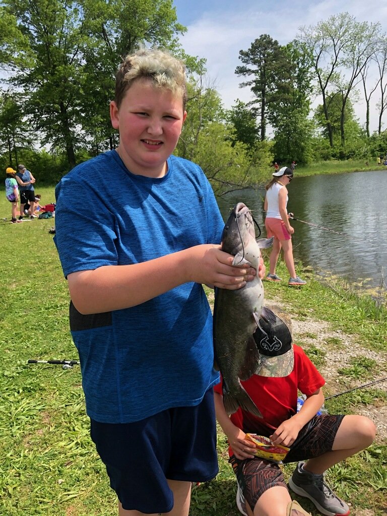 WBESIX's tweet photo. Fishing Derby Biggest Fish and Runner Up!  Nice Catch! https://t.co/OcXVBOMxkC