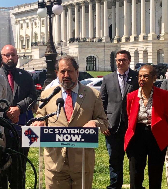 SenPaulStrauss's tweet photo. Proud to stand with @51for51 today as we kicked off a new National #DCStatehood Effort https://t.co/gXSeAZwVqG