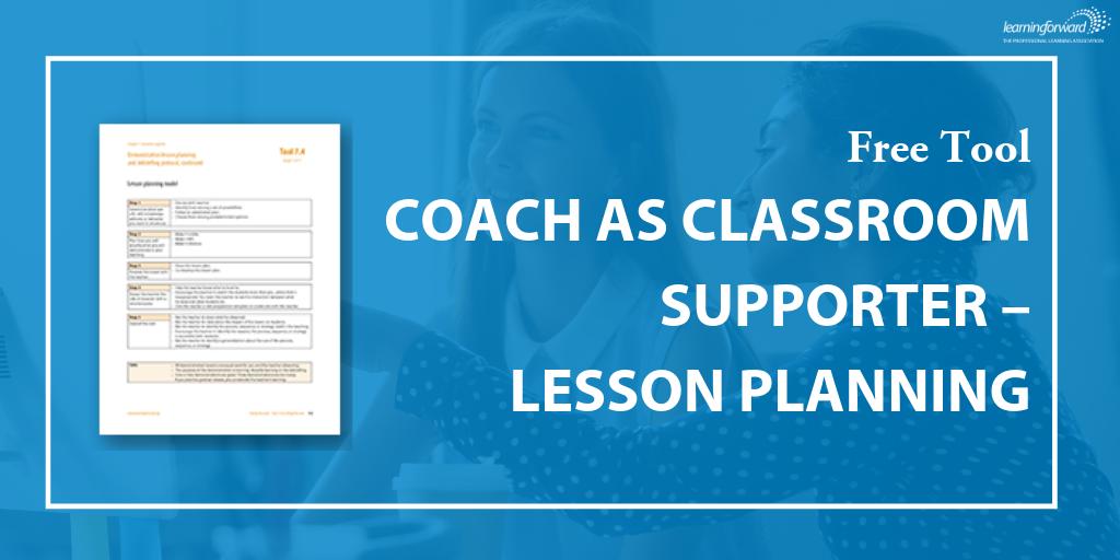LearningForward's tweet photo. Coaches and others may use this free tool to support teachers in planning &amp; debriefing demonstration lessons, with steps for carefully planning the lessons and prompts for discussion after implementation. Download now: https://t.co/vLZJfDbXtf https://t.co/BUBxoQYr2X