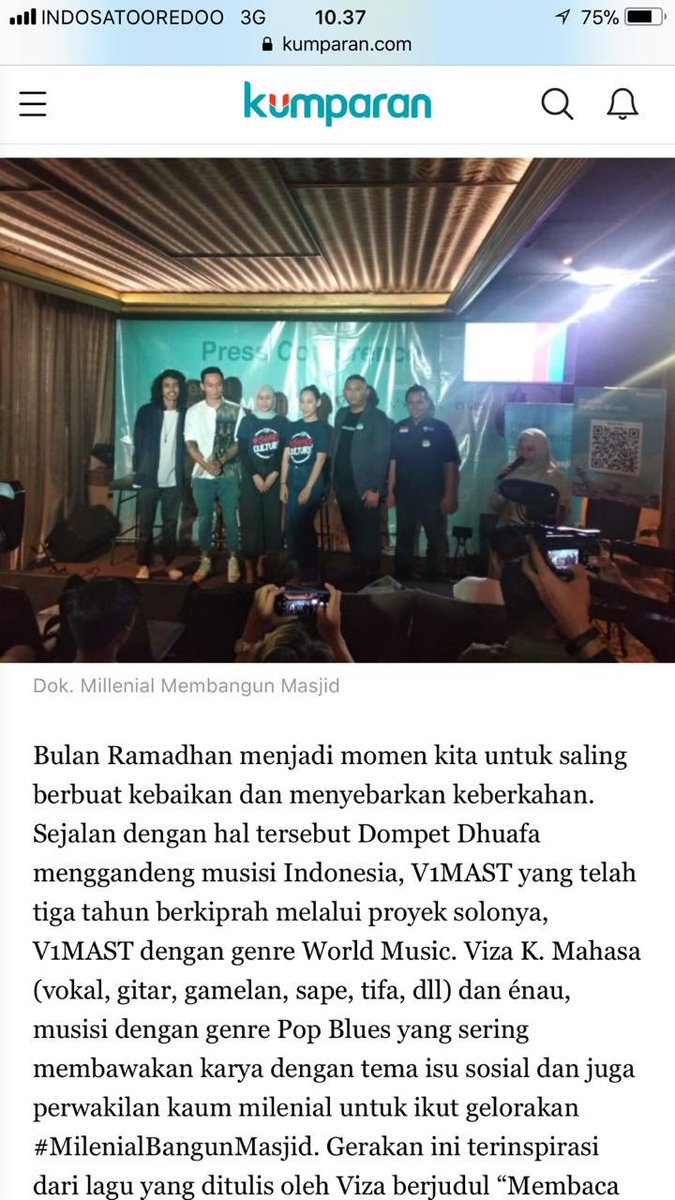 CIOFF_Indonesia's tweet photo. [Milenial Bangun Masjid]

In case you haven’t heard pf the news, here are some media coverage we collected! 😊

https://t.co/vpEOHnrl7Z

https://t.co/lu4jcu2ZA9✨

#CIOFF #CIOFF_Indonesia #SHARECULTURE #whyCIOFF https://t.co/0cZBdMBLR3